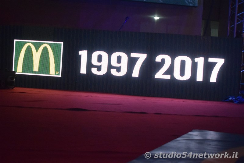Rende, Centro Commerciale Metropolis, McDonald's compie 20 anni, con Studio54network