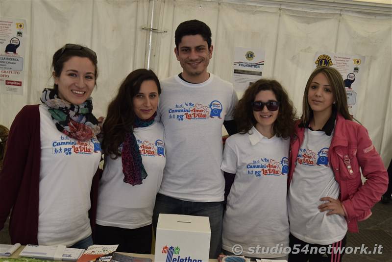 Walk of life a Catania con Telethon