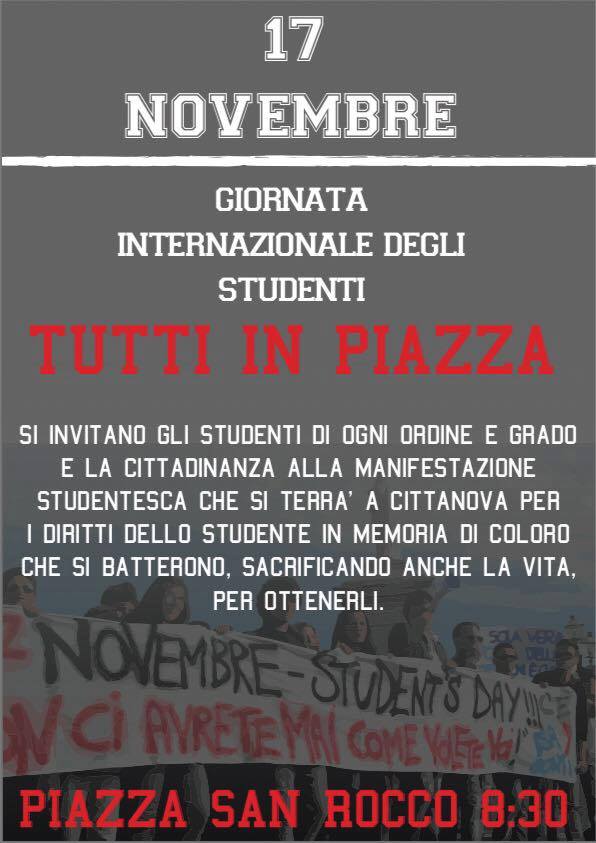 A Cittanova, tutti gli studenti della provincia di Reggio Calabria, uniti per la giornata internazionale dello studente con Studio 54 network