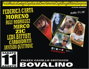 Studio54Live a Bovalino, con Moreno, Federica Carta, Leda Battisti, Armando Quattrone, Carboidrati e Armando Quattrone