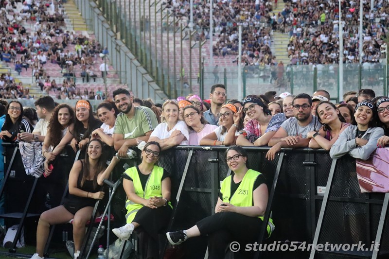 Soldout per Tiziano Ferro a Messina, nello stadio San Filippo. 