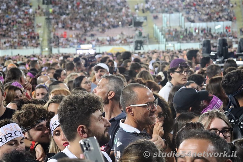 Soldout per Tiziano Ferro a Messina, nello stadio San Filippo. 