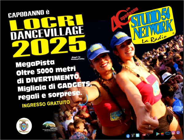Locri Dance Village 2025, il Capodanno di Studio54network