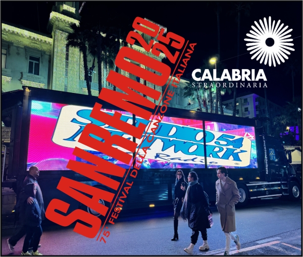 Sanremo 2025, con Studio54network e Calabria Straordinaria